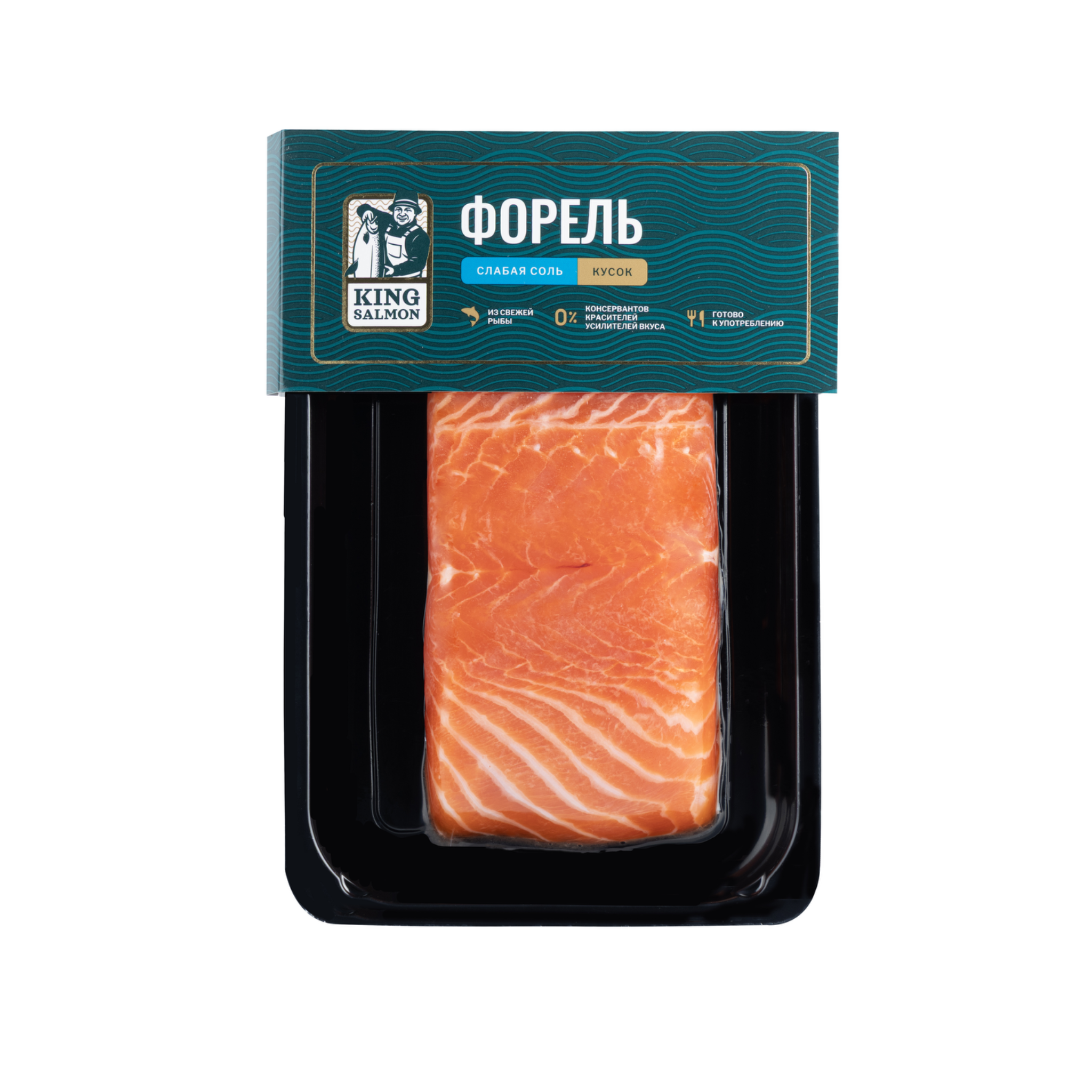 KING SALMON — Форель слабой соли, Кусок 260 г